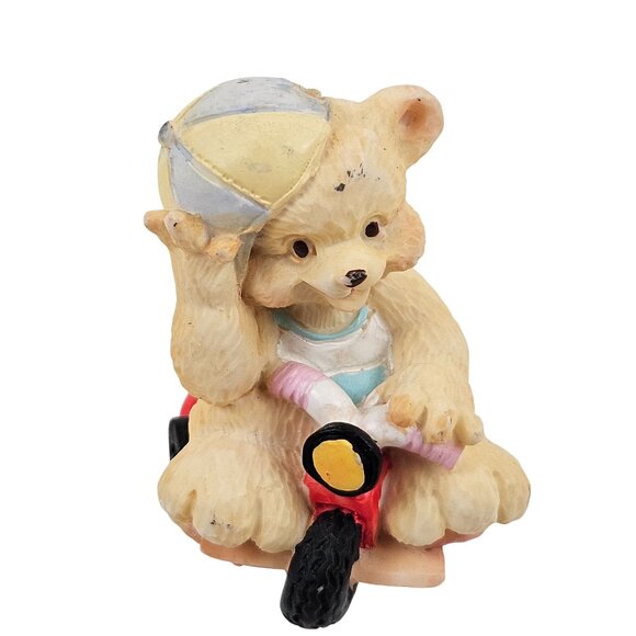 Cherished Teddies Mini Figurines Set Of 6 Hand Painted Bears Resin Vintage - Picture 8 of 9